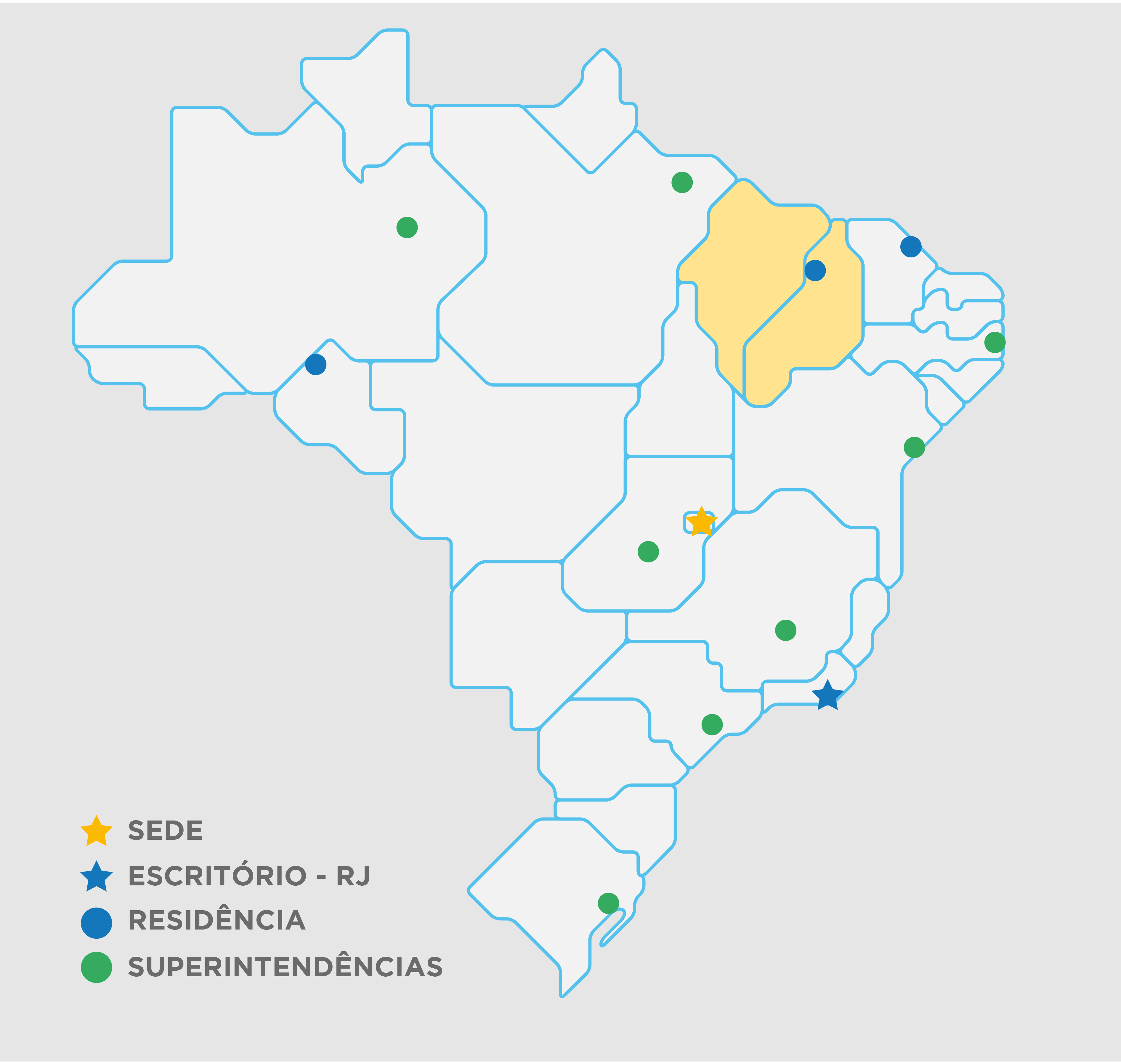 Área de atuação da RETE