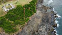 Morro do Cristo é um local bem visitado pelos turistas, principalmente no verão, ocorre pontualmente a remoção da cobertura vegetal para circulação informal, aumentando a erosão superficial na encosta.