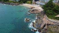 Localização do afloramento, atrás do Ondina Apart Hotel e o antigo Bahia Othon Palace.