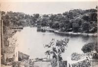 Imagem antiga do Dique do Tororó, com data e autoria desconhecidas