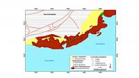 Mapa Geológico esquemático da Praia de Jardim de Alah, Salvador/Ba.