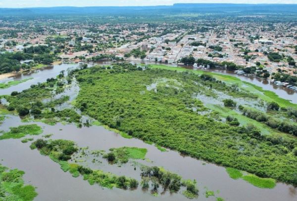 Rio Paraguai em Cáceres (MT) em 2023 (Foto: Ronivon Barros/ PMC)